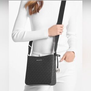 Michael Kors Jet Set Travel Small Signature Logo Messenger Bag